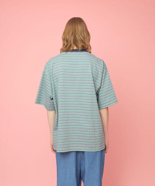 CITEN（シテン）の「＜CITEN＞ランダムボーダー Tシャツ（Tシャツ/カットソー・メンズ・ライトブルー/ネイビー・FREE）」の17枚目の写真