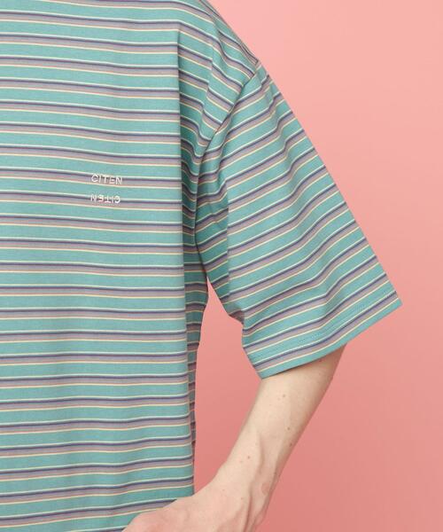 CITEN（シテン）の「＜CITEN＞ランダムボーダー Tシャツ（Tシャツ/カットソー・メンズ・ライトブルー/ネイビー・FREE）」の19枚目の写真