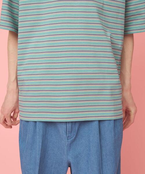 CITEN（シテン）の「＜CITEN＞ランダムボーダー Tシャツ（Tシャツ/カットソー・メンズ・ライトブルー/ネイビー・FREE）」の20枚目の写真