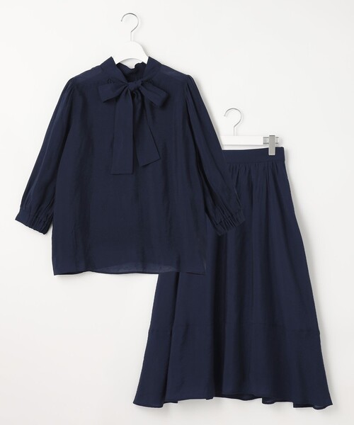 Feroux(フェルゥ)の「【セットアイテム】2WAYボウタイ セットアップ(セットアップ・レディース・スカイブルー系/ピンク系/ネイビー系・2/1)」の16枚目の写真