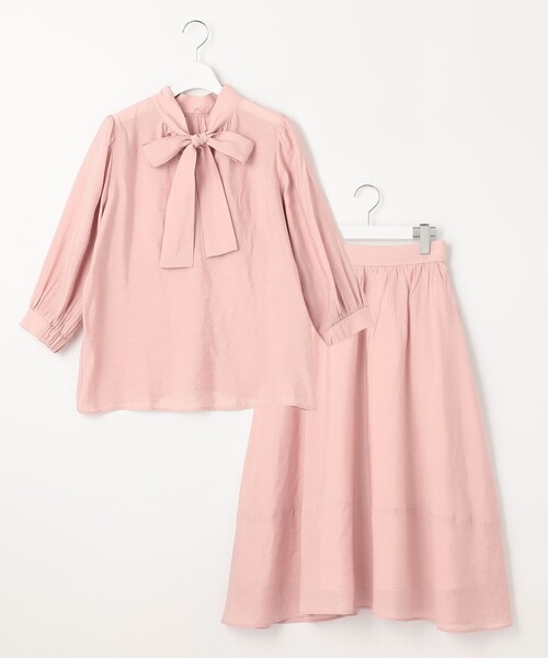 Feroux(フェルゥ)の「【セットアイテム】2WAYボウタイ セットアップ(セットアップ・レディース・スカイブルー系/ピンク系/ネイビー系・2/1)」の18枚目の写真