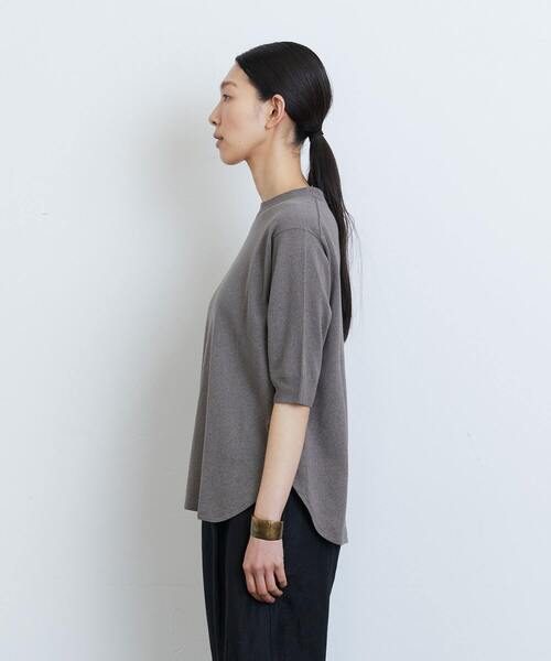 LOISIR（ロワズィール）の「コットン和紙天竺クルーネックプル