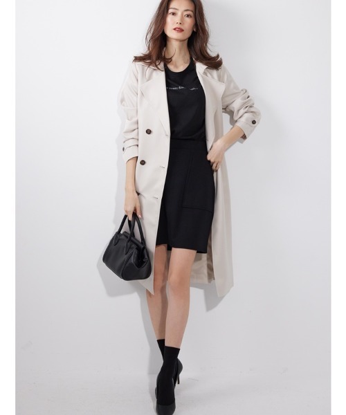 M.deux（エムドゥ）の「◎ベーシックトレンチコート◎（トレンチコート・レディース・ベージュ/ネイビー・MEDIUM）」の18枚目の写真