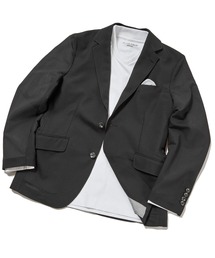 MEN'S BIGI | 【ACTIVE TAILOR】ミックス絡みストレッチテーラードジャケット<セットアップ対応>(テーラードジャケット)