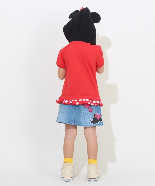 Disney(ディズニー)の「ディズニー スプレー柄デニムスカート 8018K(デニムスカート・キッズ・ライトインディゴブルー・140cm/110cm/130cm/120cm/100cm)」の5枚目の写真