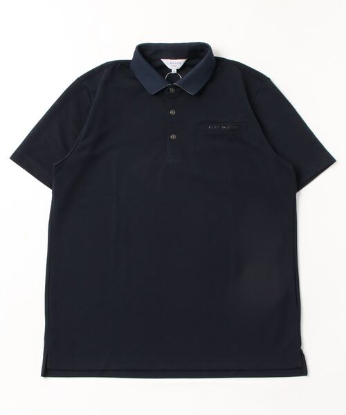 LANVIN SPORT（ランバンスポール）の「幾何学プリント半袖ポロシャツ