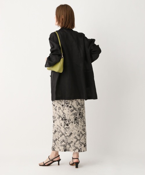 A part by（アパートバイ）の「ラミーユルジャケット（テーラードジャケット・レディース・ブラック/ライトベージュ・FREE）」の7枚目の写真