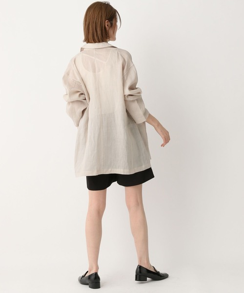 A part by（アパートバイ）の「ラミーユルジャケット（テーラードジャケット・レディース・ブラック/ライトベージュ・FREE）」の22枚目の写真