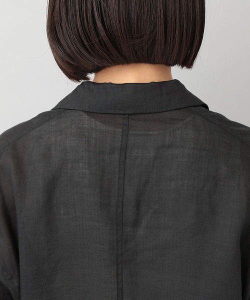 A part by（アパートバイ）の「ラミーユルジャケット（テーラードジャケット・レディース・ブラック/ライトベージュ・FREE）」の6枚目の写真