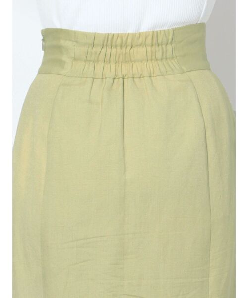 LAGUNAMOON（ラグナムーン）の「リネンフレアマチスカート（スカート・レディース・ライトグリーン/ネイビー/ホワイト・SMALL/MEDIUM）」の4枚目の写真