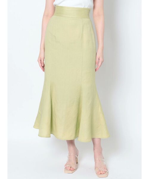 LAGUNAMOON（ラグナムーン）の「リネンフレアマチスカート（スカート・レディース・ライトグリーン/ネイビー/ホワイト・SMALL/MEDIUM）」の18枚目の写真