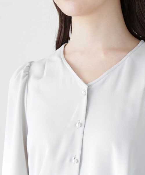 PROPORTION BODY DRESSING（プロポーションボディドレッシング）の「２ＷＡＹリボンブラウス / 1213110310（シャツ/ブラウス・レディース・グレー/ライトグリーン/ホワイト系その他・MEDIUM/SMALL）」の13枚目の写真