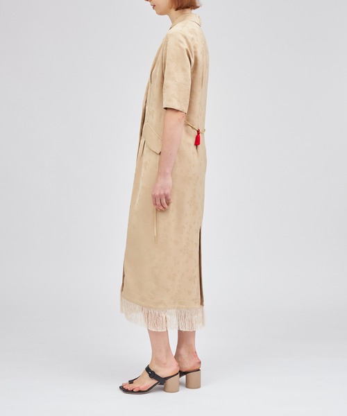 PONTI(ポンティ)の「PONTI Plant jacquard gown dress PONTI(ポンティ)の「PONTI Plant jacquard gown dress