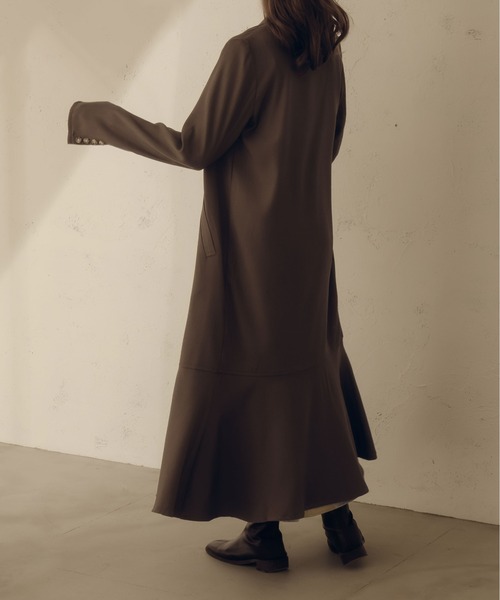 fupel（フぺル）の「マーメイドダブルコート（チェスターコート・レディース・グレイッシュベージュ/ブラウン系その他・FREE）」の16枚目の写真