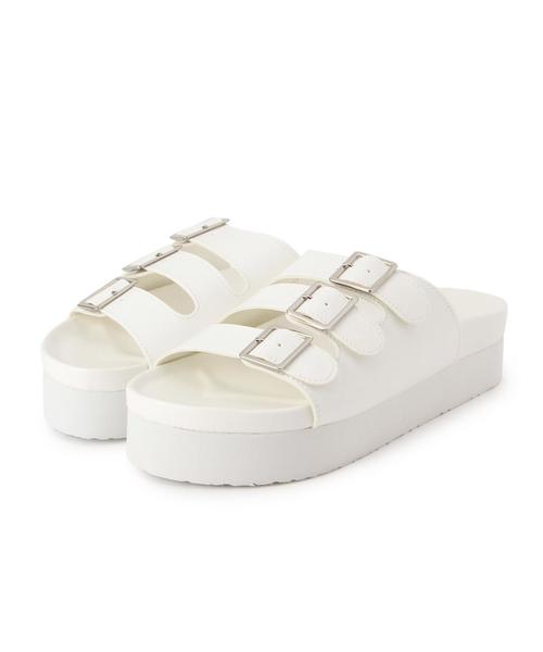 Another Edition（アナザーエディション）の「3バックル厚底サンダル/AEBC 3Buckle アツゾコSNDL40（サンダル・レディース・ホワイト/シルバー/ブラック・SMALL/LARGE/MEDIUM）」の10枚目の写真