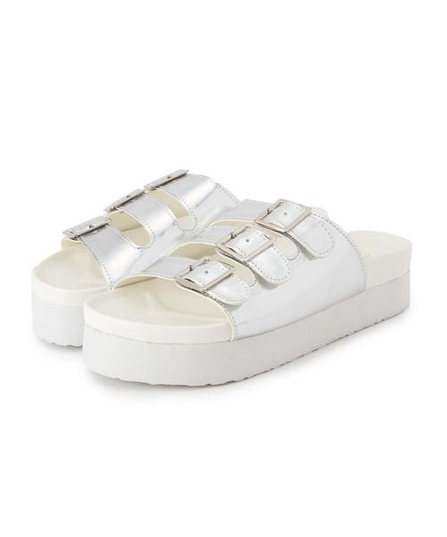 Another Edition（アナザーエディション）の「3バックル厚底サンダル/AEBC 3Buckle アツゾコSNDL40（サンダル・レディース・ホワイト/シルバー/ブラック・SMALL/LARGE/MEDIUM）」の11枚目の写真