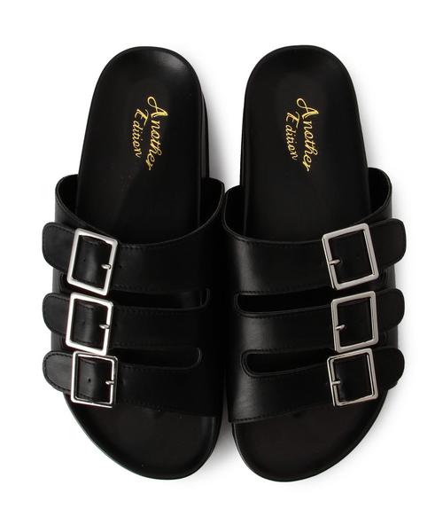 Another Edition（アナザーエディション）の「3バックル厚底サンダル/AEBC 3Buckle アツゾコSNDL40（サンダル・レディース・ホワイト/シルバー/ブラック・SMALL/LARGE/MEDIUM）」の4枚目の写真