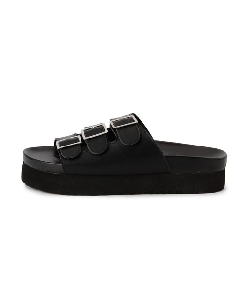 Another Edition（アナザーエディション）の「3バックル厚底サンダル/AEBC 3Buckle アツゾコSNDL40（サンダル・レディース・ホワイト/シルバー/ブラック・SMALL/LARGE/MEDIUM）」の5枚目の写真