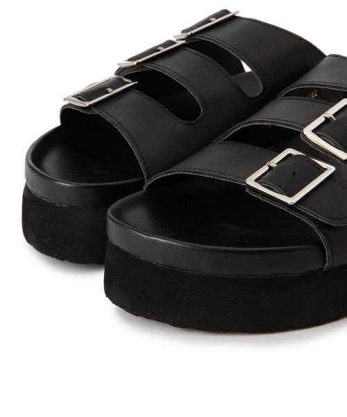 Another Edition（アナザーエディション）の「3バックル厚底サンダル/AEBC 3Buckle アツゾコSNDL40（サンダル・レディース・ホワイト/シルバー/ブラック・SMALL/LARGE/MEDIUM）」の8枚目の写真