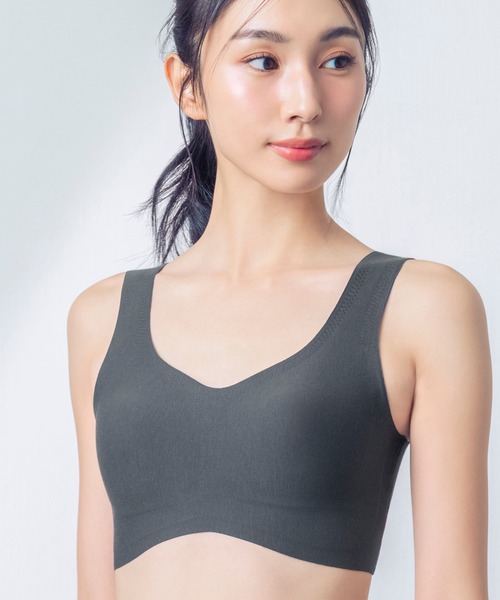 綿の贅沢」ノンワイヤーブラ ハーフトップ（ブラジャー）｜Wing