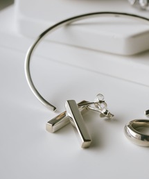 ピアス 金属アレルギー対応 シルバー925 ゴールド バーピアス 【loka ロカ】
