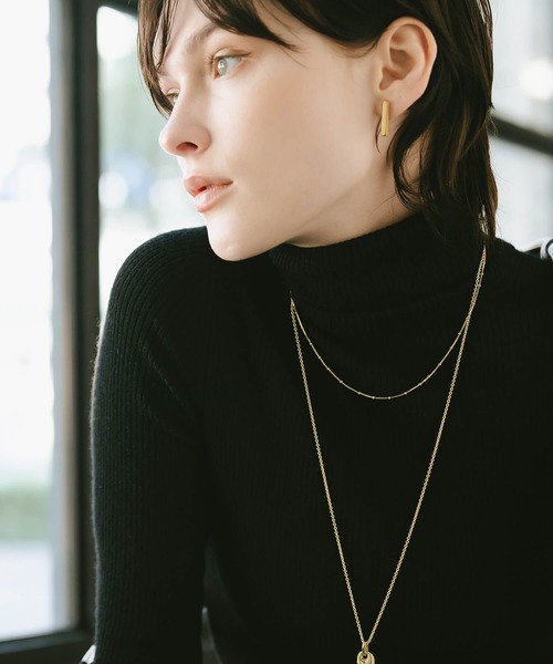 Ops.(オプス)の「ピアス 金属アレルギー対応 シルバー925 ゴールド バーピアス 【loka ロカ】(ピアス(両耳用)・レディース・シルバー/イエローゴールド・ONE SIZE)」の21枚目の写真