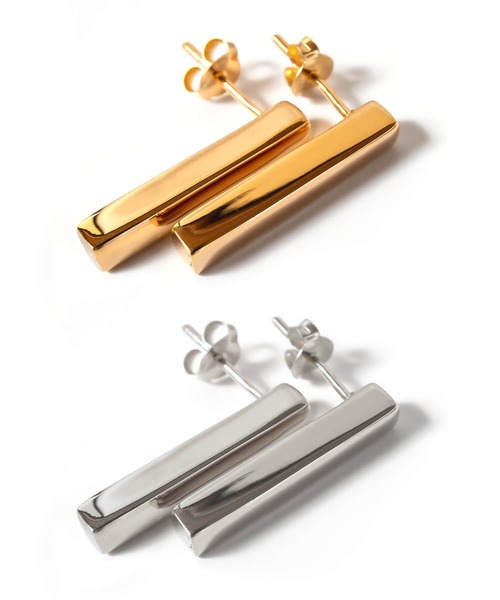 Ops.(オプス)の「ピアス 金属アレルギー対応 シルバー925 ゴールド バーピアス 【loka ロカ】(ピアス(両耳用)・レディース・シルバー/イエローゴールド・ONE SIZE)」の20枚目の写真