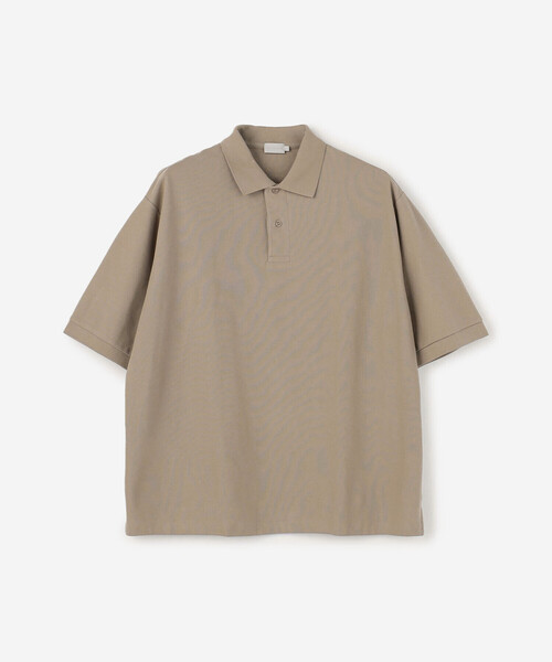 handvaerk(ハンドバーク)の「handvaerk | ピケ ポロシャツ MEN(ポロシャツ・メンズ・ブラック/グレイッシュベージュ/ライトグレー・S/L/M)」の3枚目の写真