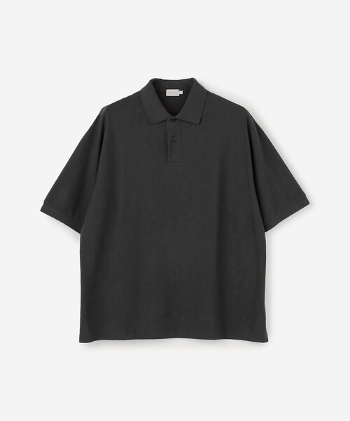 handvaerk(ハンドバーク)の「handvaerk | ピケ ポロシャツ MEN(ポロシャツ・メンズ・ブラック/グレイッシュベージュ/ライトグレー・S/L/M)」の2枚目の写真
