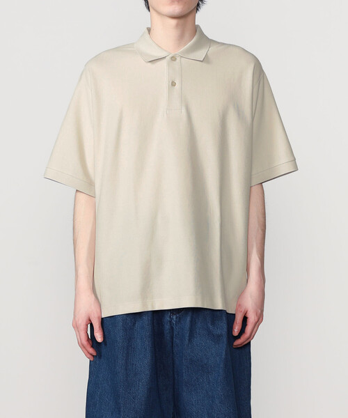 handvaerk(ハンドバーク)の「handvaerk | ピケ ポロシャツ MEN(ポロシャツ・メンズ・ブラック/グレイッシュベージュ/ライトグレー・S/L/M)」の11枚目の写真