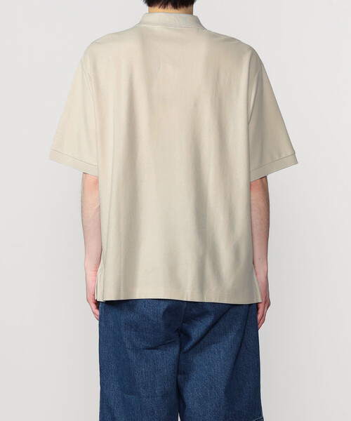 handvaerk(ハンドバーク)の「handvaerk | ピケ ポロシャツ MEN(ポロシャツ・メンズ・ブラック/グレイッシュベージュ/ライトグレー・S/L/M)」の5枚目の写真