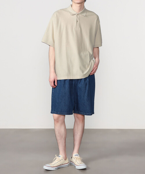 handvaerk(ハンドバーク)の「handvaerk | ピケ ポロシャツ MEN(ポロシャツ・メンズ・ブラック/グレイッシュベージュ/ライトグレー・S/L/M)」の9枚目の写真