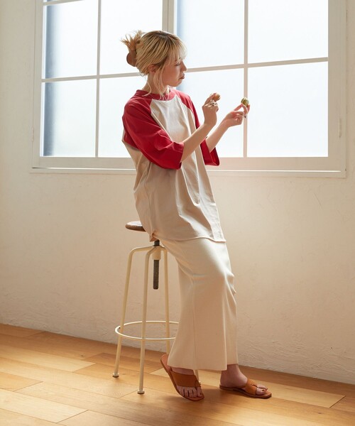 FREAK'S STORE(フリークスストア)の「【限定展開】w/ the Parks/ウィズザパークス LIFE…発泡 back print raglan tee/バックプリントラグランTシャツ(Tシャツ/カットソー・レディース・ブラック/ブラウン系その他/レッド・フリ-)」の8枚目の写真