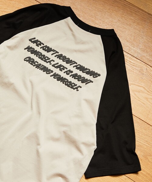 FREAK'S STORE(フリークスストア)の「【限定展開】w/ the Parks/ウィズザパークス LIFE…発泡 back print raglan tee/バックプリントラグランTシャツ(Tシャツ/カットソー・レディース・ブラック/ブラウン系その他/レッド・フリ-)」の14枚目の写真