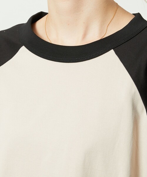 FREAK'S STORE(フリークスストア)の「【限定展開】w/ the Parks/ウィズザパークス LIFE…発泡 back print raglan tee/バックプリントラグランTシャツ(Tシャツ/カットソー・レディース・ブラック/ブラウン系その他/レッド・フリ-)」の19枚目の写真