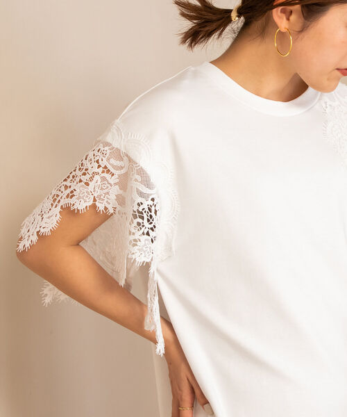 NOLLEY’S（ノーリーズ）の「◇【WEB限定】レース切替ワンピース（ワンピース・レディース・ブラック/オフホワイト/ライトブルー・FREE）」の8枚目の写真