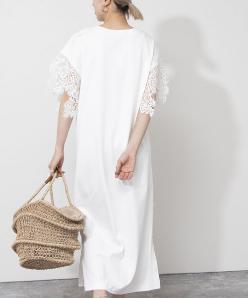 NOLLEY’S（ノーリーズ）の「◇【WEB限定】レース切替ワンピース（ワンピース・レディース・ブラック/オフホワイト/ライトブルー・FREE）」の13枚目の写真