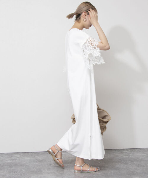 NOLLEY’S（ノーリーズ）の「◇【WEB限定】レース切替ワンピース（ワンピース・レディース・ブラック/オフホワイト/ライトブルー・FREE）」の14枚目の写真