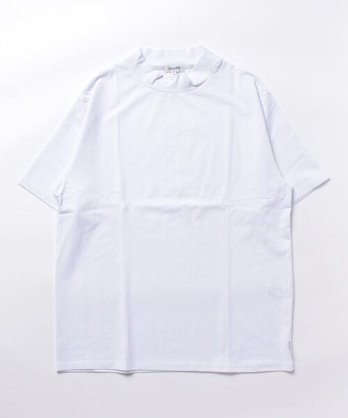 renoma HOMME（レノマオム）の「レノマ オム ロゴプリント モックネック半袖Tシャツ（Tシャツ/カットソー・メンズ・ホワイト/ブラック・MEDIUM/LARGE/X-LARGE）」の4枚目の写真
