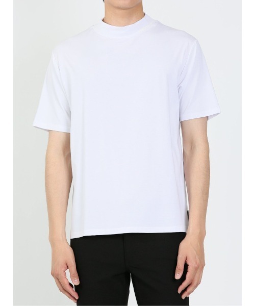 renoma HOMME（レノマオム）の「レノマ オム ロゴプリント モックネック半袖Tシャツ（Tシャツ/カットソー・メンズ・ホワイト/ブラック・MEDIUM/LARGE/X-LARGE）」の11枚目の写真