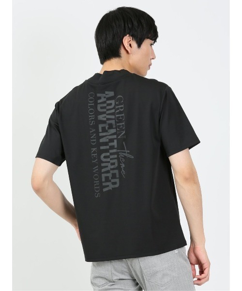 renoma HOMME（レノマオム）の「レノマ オム ロゴプリント モックネック半袖Tシャツ（Tシャツ/カットソー・メンズ・ホワイト/ブラック・MEDIUM/LARGE/X-LARGE）」の16枚目の写真