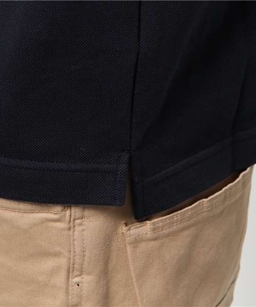 EDIFICE（エディフィス）の「◇40/2シルケットカノコ リブポロシャツ（ポロシャツ・メンズ・チャコールグレー/ホワイト/ネイビー・48/44/46）」の9枚目の写真