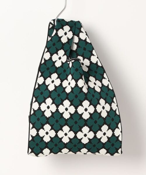 Fun & Daily（ファンアンドデイリー）の「レトロフラワーマルシェバッグ（ハンドバッグ・レディース・グリーン/ブルー・FREE）」の3枚目の写真