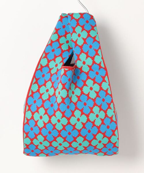 Fun & Daily（ファンアンドデイリー）の「レトロフラワーマルシェバッグ（ハンドバッグ・レディース・グリーン/ブルー・FREE）」の4枚目の写真