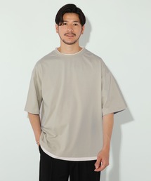 ルーズベーシックフェイクレイヤード半袖Tシャツ