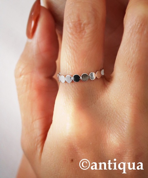 antiqua（アンティカ）の「ドットデザインリング（リング・レディース・シルバー/ゴールド・FREE）」の5枚目の写真