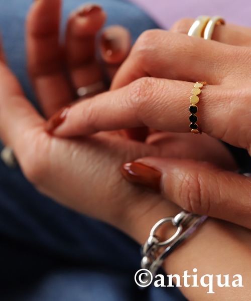 antiqua（アンティカ）の「ドットデザインリング（リング・レディース・シルバー/ゴールド・FREE）」の10枚目の写真