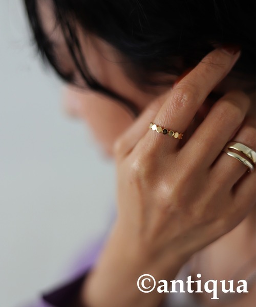 antiqua（アンティカ）の「ドットデザインリング（リング・レディース・シルバー/ゴールド・FREE）」の9枚目の写真