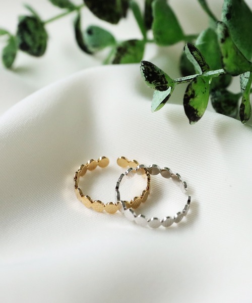 antiqua（アンティカ）の「ドットデザインリング（リング・レディース・シルバー/ゴールド・FREE）」の3枚目の写真