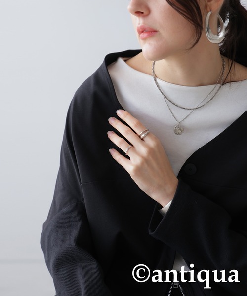 antiqua（アンティカ）の「ドットデザインリング（リング・レディース・シルバー/ゴールド・FREE）」の6枚目の写真